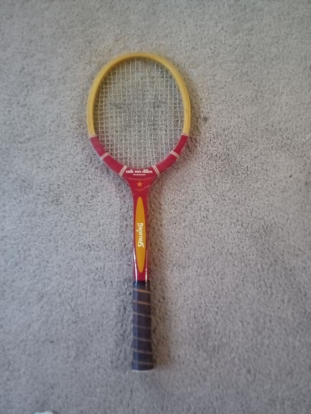 Vintage Spalding Woodstar Eric Van Dillon Tournament Tennis Racket